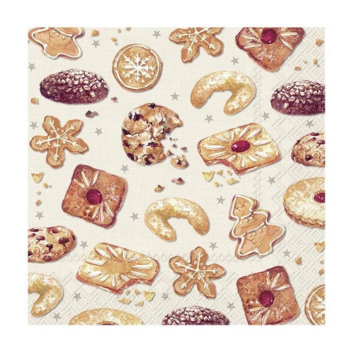 ihr Kaffeservett Jul, Baked Cookies