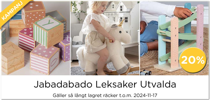 Jabadabado utvalda leksaker kampanj 20%